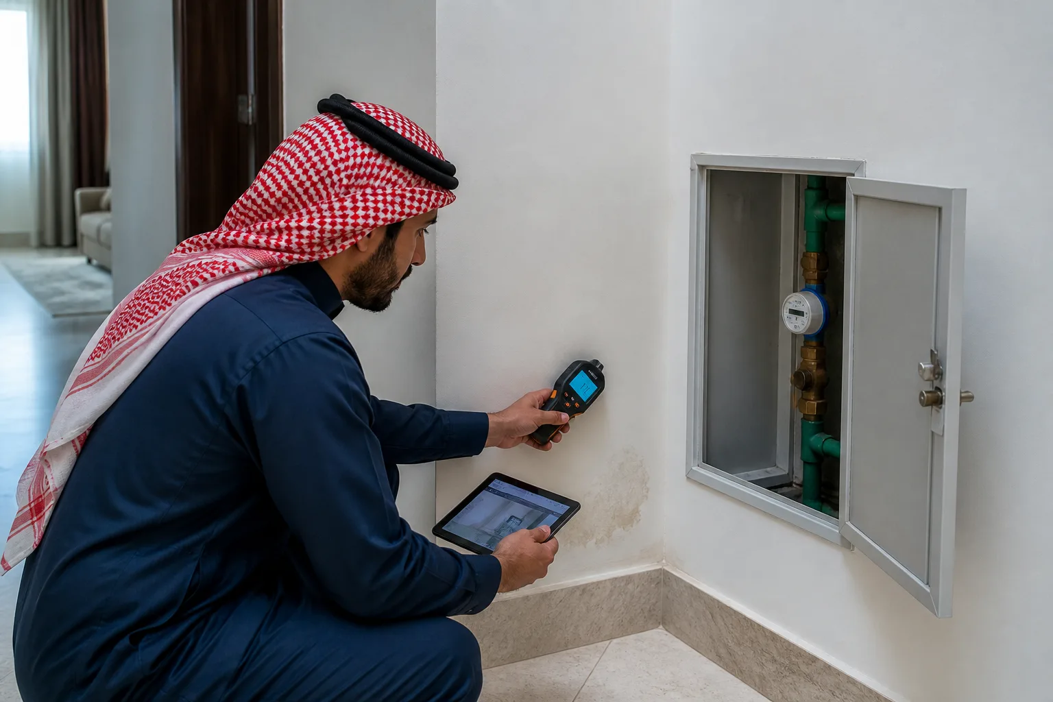 علامات تسرب المياه الخفي في المنزل قبل اتساع الضرر